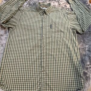 Columbia Green Plaid Shirt
